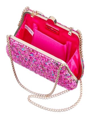 Rock Candy Minaudiere Crystal Lift Lock Clutch