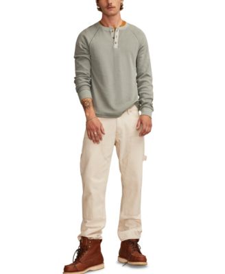 Men's Birdseye Thermal Henley Long-Sleeve T-Shirt
