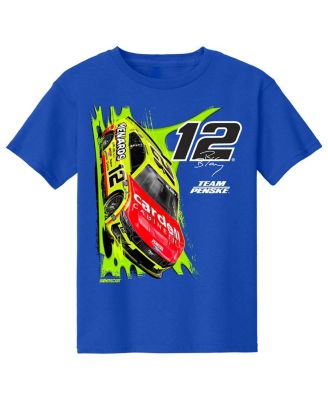 Big Boys and Girls Royal Ryan Blaney Car T-Shirt