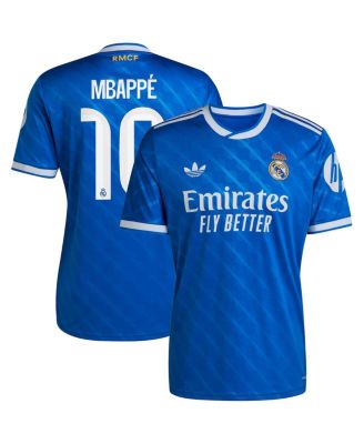 adidas - Men's Kylian Mbapp&eacute; Blue Real Madrid 2025/26 Third Replica Player Jersey