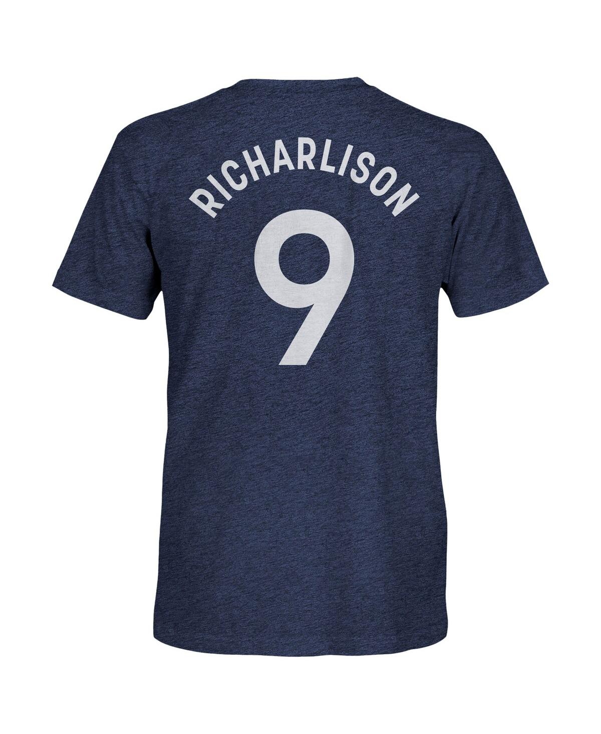 1863fc Men's Richarlison Heather Navy Tottenham Hotspur Player Name Number Twisted Tri-blend Slub T-shirt In Blue