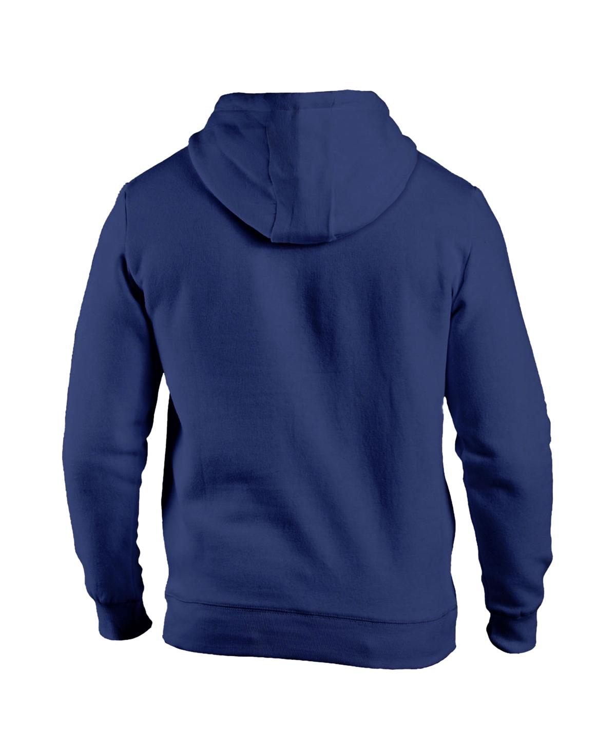 1863fc Men's Navy Manchester City Mono Badge Fleece Pullover Hoodie In Blue