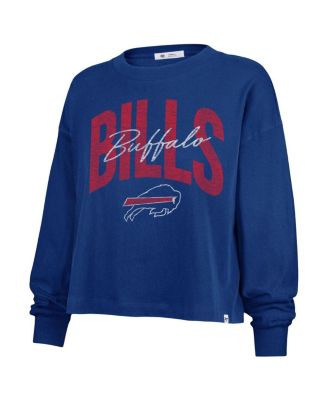 Women's Royal Buffalo Bills Plus Size Muse Sydney Long Sleeve T-Shirt