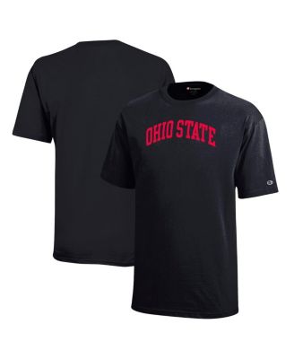 Champion - Big Boys and Girls Black Ohio State Buckeyes Team Arch T-Shirt