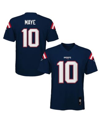 Outerstuff - Preschool Drake Maye Navy New England Patriots Replica Player Jersey