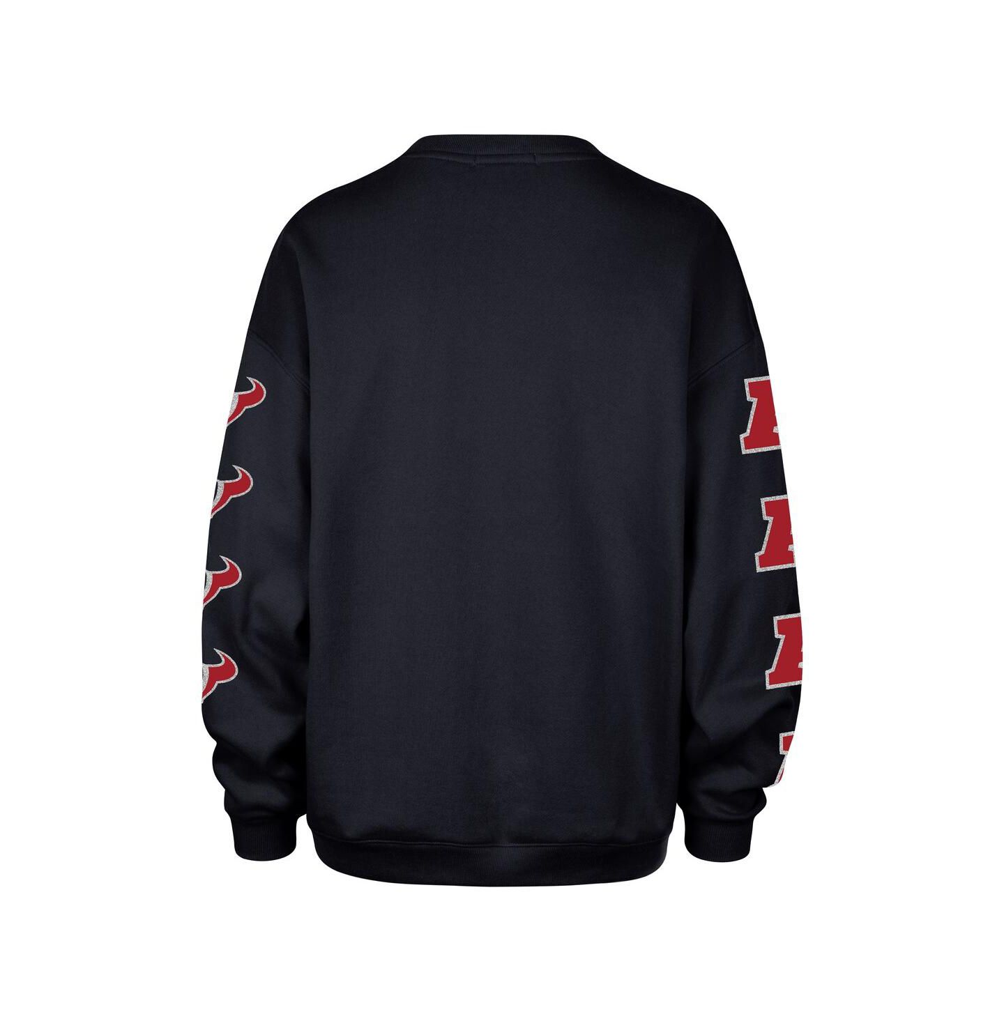 Женская толстовка '47 Brand Navy Houston Texans Go Big Oversized Pullover — фото 3