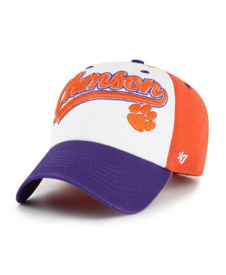 '47 Brand - Big Boys and Girls ' White Clemson Tigers Scooter Clean Up Adjustable Hat