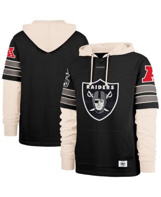'47 Brand - Men's ' Black Las Vegas Raiders Split Zone Cornerback Duo Hoodie