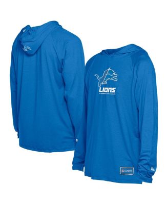 New Era - Men's Blue Detroit Lions Functional Fandom Hoodie