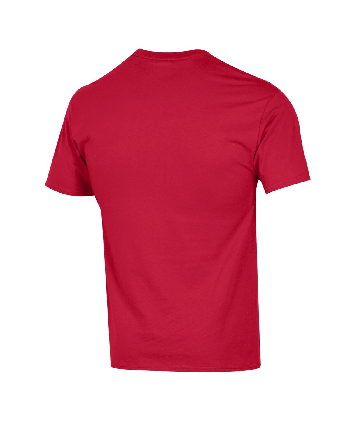 Champion Men's Red Utah Utes Arch Over Logo T-shirt In Red