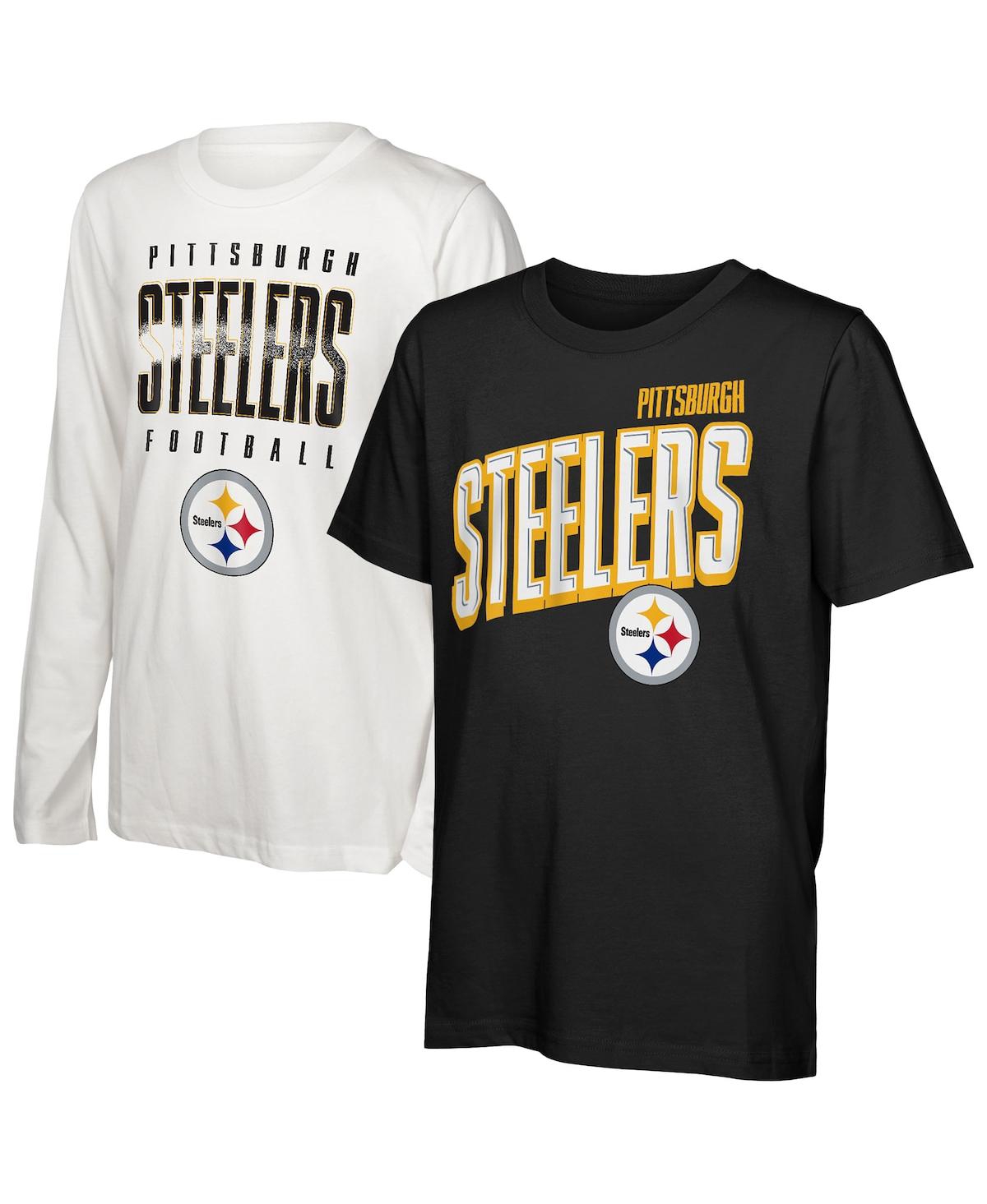 Outerstuff Preschool Pittsburgh Steelers The Mix Combo T-shirt Set In Multi