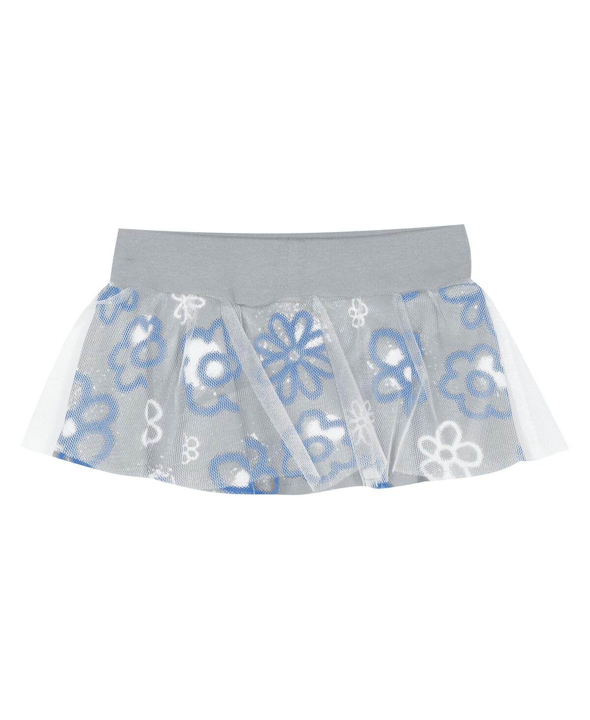 Outerstuff Girls Newborn 2-piece Blue Detroit Lions My Team Rocks Bodysuit And Skirt Set In Blue
