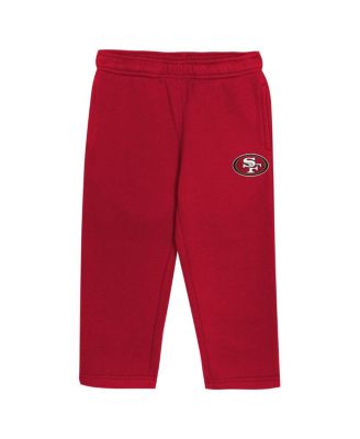 Toddler 2-Piece Scarlet San Francisco 49ers Lineman Fleece Hoodie and Pants Set