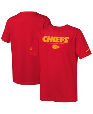 Nike - Big Boys and Girls Red Kansas City Chiefs Sideline Team Issue T-Shirt
