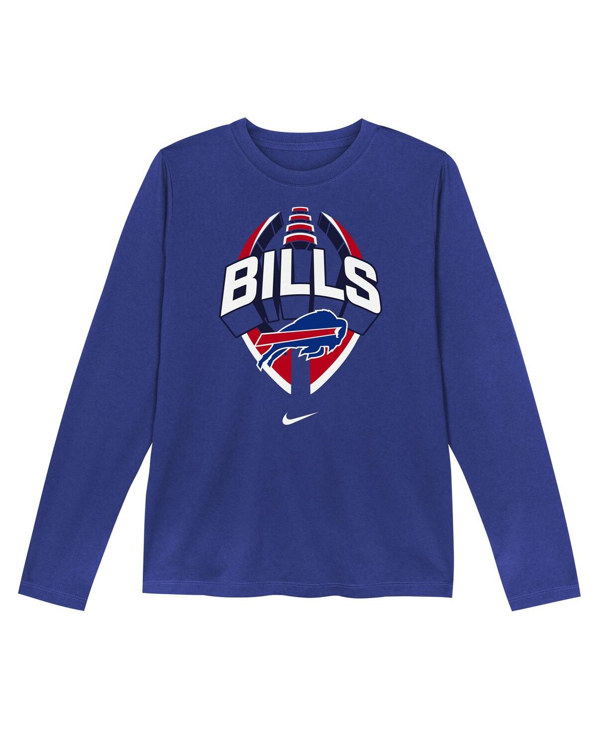 Nike Toddler Royal Buffalo Bills Primetime Legend Iconâ Long Sleeve Performance T-shirt In Multi