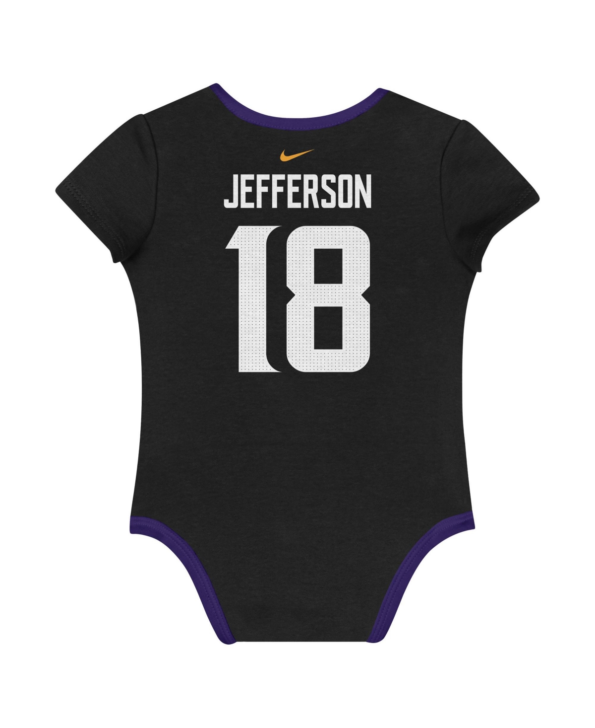 Nike Baby Boys And Girls 3-pack Justin Jefferson Minnesota Vikings Name Number Bodysuit Set In Multi