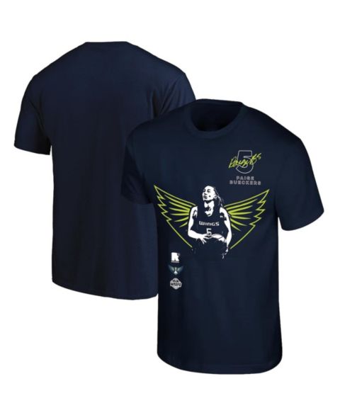Футболка Round21 Paige Bueckers Navy Dallas Wings 2025 WNBA Draft Night T-Shirt