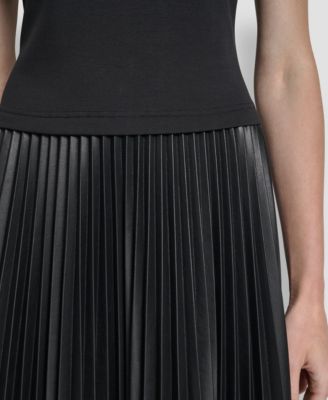 Women's Sleeveless V-Neck Fit & Flare Dress