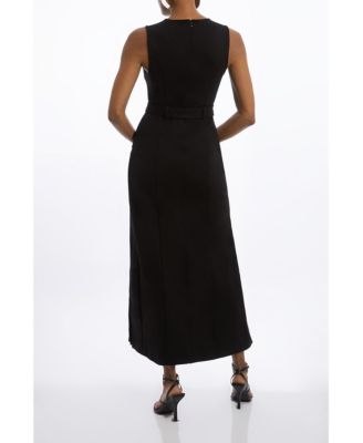 Women's Jersey Pleated Maxi Dress