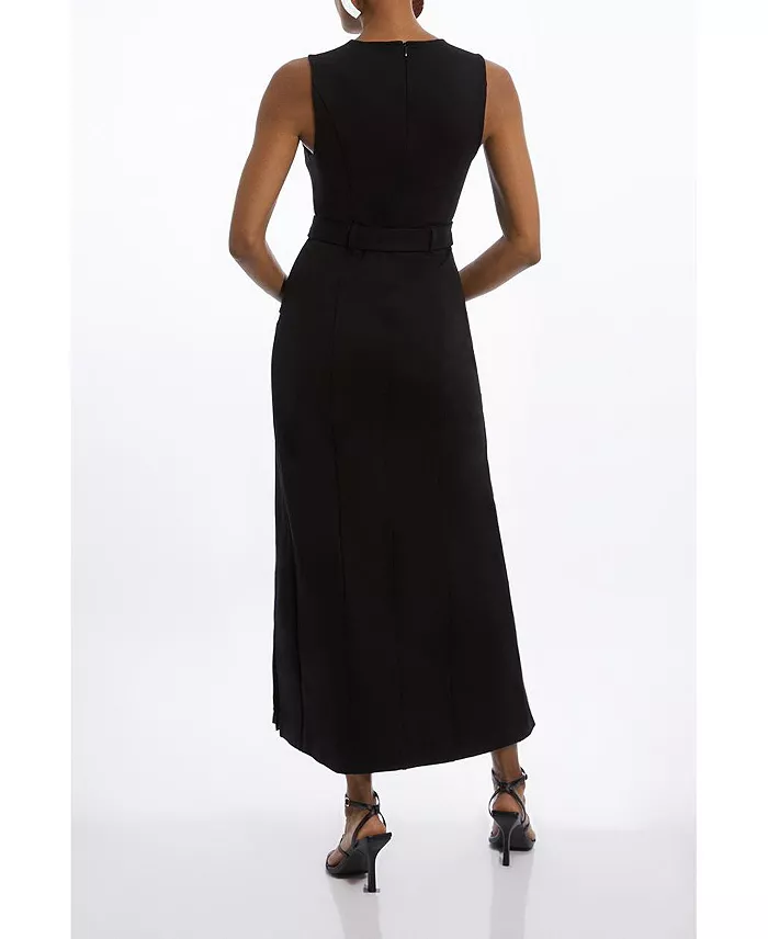 Women's Jersey Pleated Maxi Dress - thumbnail 8