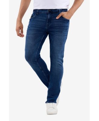 Men's Slim Fit Silicone Back Pocket Jeans