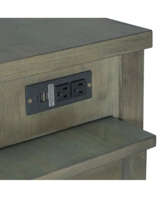 60" Extendable Kitchen Island with Power Outlets, Pull-Out Table & Drawers, Rolling Retro Kitchen Cart with USB Ports-