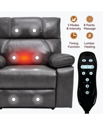 Massage Dual Motor Infinite Position Recliners Electric Lift Chair with Cup Holders and Power-Remote