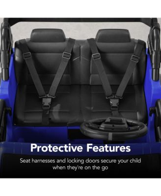 Kids 24V 2-Seater Electric Ride-On Car Truck w/ Parent Control, Bluetooth, LED Lights