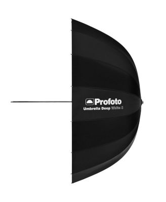 Deep and Parabolic 33" Umbrella, Small, White