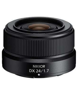 NIKKOR Z DX 24mm f/1.7 Lens, Bundle with 46mm Filter Kit, Cleaning Kit and Lens Cap Tether