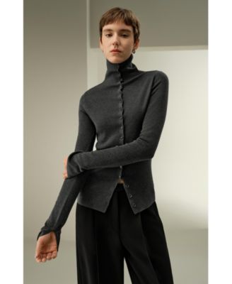 Slim Fit Silk Cashmere Sweater