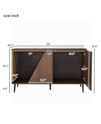 Mid-Century Side Table with Storage