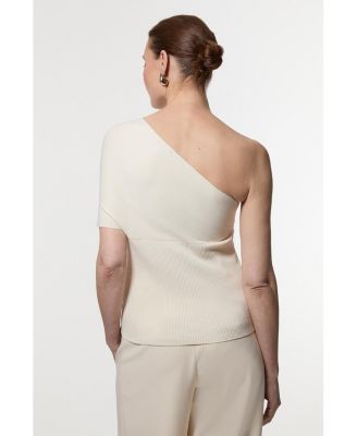 Women's Knitted One Shoulder Top
