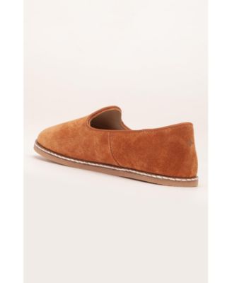 Istanbul Suede Leather Slip On Flats (Women)