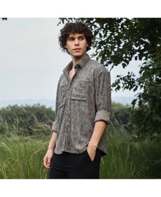 Men's Faded Corduroy Oversized Shirt