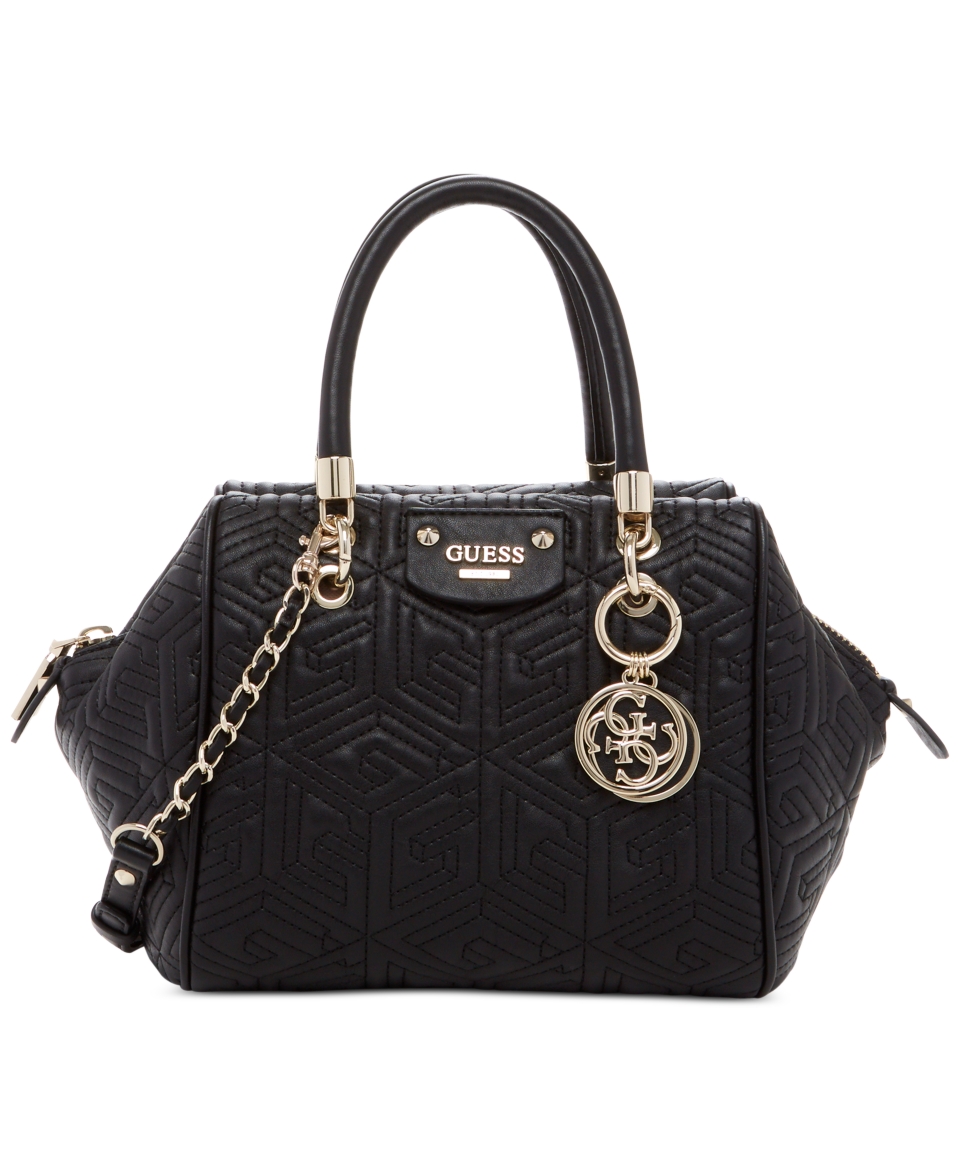 GUESS G Cube Abbey Quilted Satchel   Handbags & Accessories