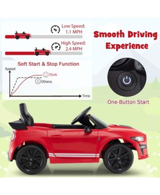 12V Licensed Ford Mustang Shelby GT500 Kids Ride on Car with Remote Control