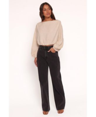 Women's Zara Long Sleeve Top - Stone XL