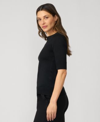 Women's Elbow Sleeve Crewneck Sweater