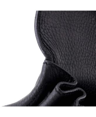 Kelly 28 Handbag Black Togo with Palladium Hardware