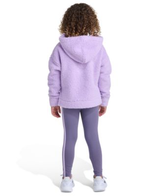 Toddler and Little Girls' 2T-7 Fleece Hoodie and Leggings, 2-Piece Set