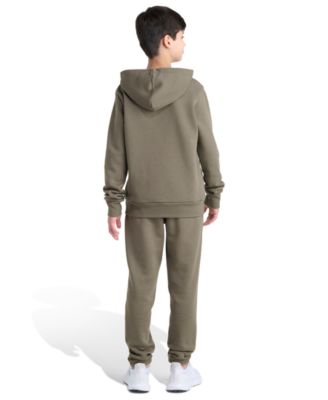 Big Boys 8-20 2-Piece Long Sleeve Pullover Hoodie and Joggers Essential Small Logo Fleece Set