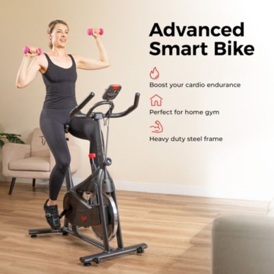 ACTIVE 200 Smart Exercise Bike w/Pulse Sensor, Indoor Cardio Cycling Machine w/Adjustable Handlebar & Seat