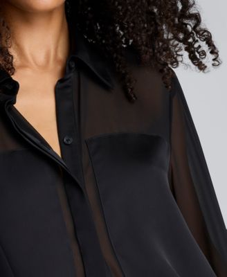 Women's' Button-Front Collar Neck Shirt