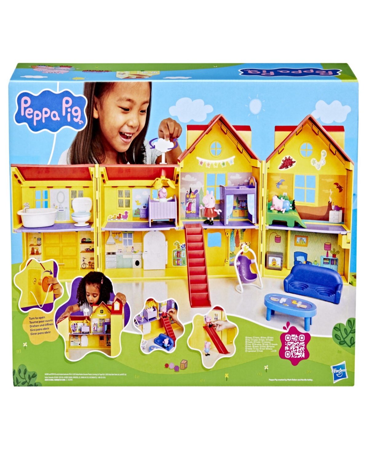 Peppa Pig Peppa's Big Family House Playset In Transparent