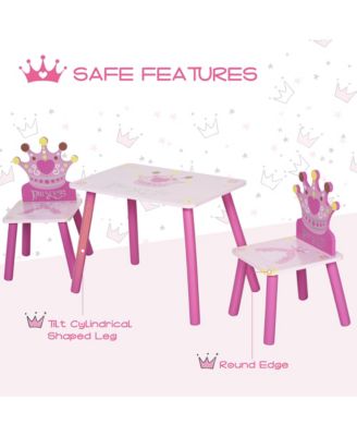 3 Piece Kids Table and Chair Set,