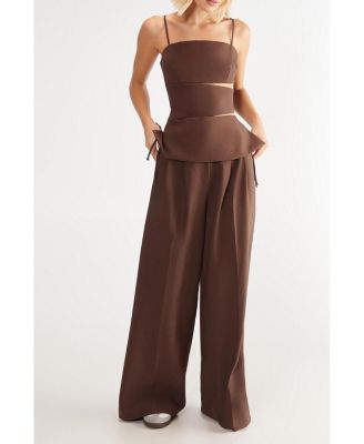 Premium Tailored Cut Out Longline Top