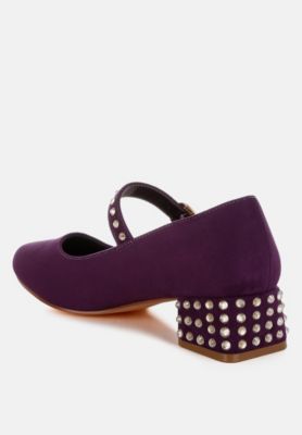 Womens Sima Studded Mary Jane Pumps