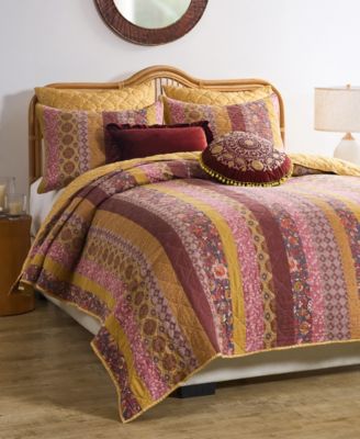Marigold Vintage Boho 3-Pc. Quilt Set, Full/Queen