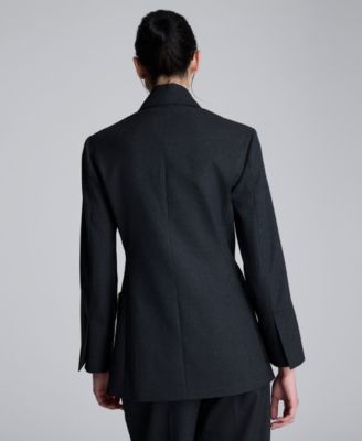 Women’s Flannel Double-Breasted Blazer